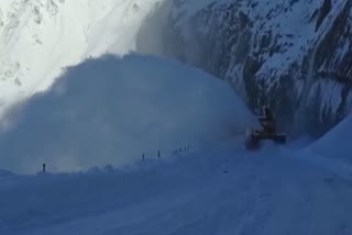 borders roads organisation lunch massive snow clearance project in ladakh