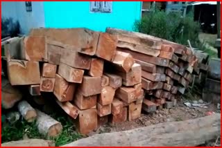 Illegal timber and Timber mills seized at Kampur in Nagaon