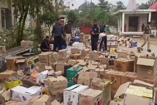 Police recovered illegal liquor