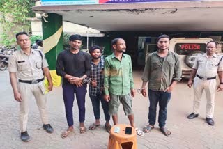 रायपुर में बदमाश गिरफ्तार