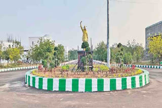 Yogi Vemana Statue replaced with YSR statue