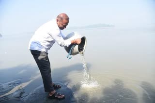 Fisheries Minister Parimal Suklabaidya attend the River Ranching Programme