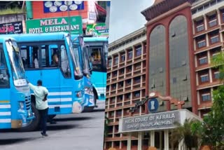 Kerala  High court  Private bus  Competitive run  take action and submit report  റോഡ്  സ്വകാര്യ ബസുകളുടെ മത്സരയോട്ടത്തെ  ഹൈക്കോടതി  നിയമങ്ങള്‍  റിപ്പോർട്ട്  എറണാകുളം  ജസ്‌റ്റിസ് ദേവൻ രാമചന്ദ്രൻ  കോടതി