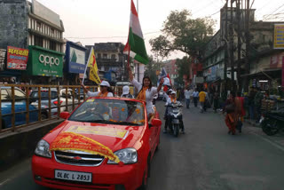 Car rally in Haldwani