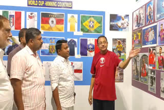 Qatar world cup 2022  Qatar world cup 2022 exhibition in Malappuram  Malappuram news  FIFA world cup 2022  ഖത്തര്‍ ലോകകപ്പ്  മലപ്പുറത്ത് ഫുട്‌ബോള്‍ എക്സിബിഷൻ  മലപ്പുറം വാര്‍ത്ത