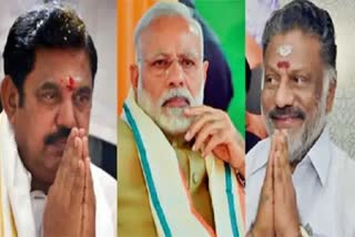 OPS and EPS  PM Modi  chennai news  chennai latest news  Modi trying to merge OPS and EPS  ஓபிஎஸ் மற்றும் ஈபிஎஸ்  பிரதமர் மோடி  மோடி  காந்தி கிராமம் பல்கலைக்கழக பட்டமளிப்பு  பட்டமளிப்பு விழா  மதுரை விமான நிலைம்