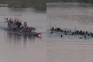 racing boat drowned between race in assam barpeta