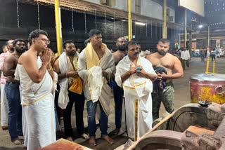 Tamil actor Vishal visits Kukke Subramanya