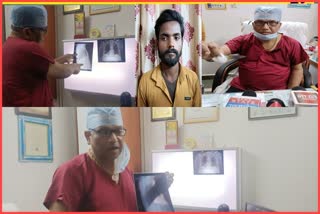 jaunpur doctor rescues knife stuck in liver