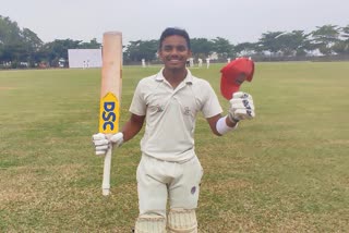Boy who scored 407 runs with 48 fours and 28 sixes