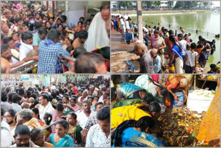 heavy rush in  AP temples