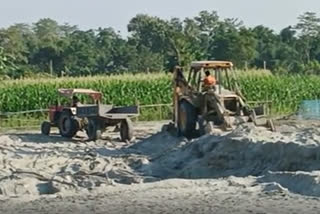 illegal sand mining in bongaigaon