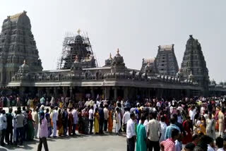 Yadadri temple income has crossed one crore rupees in Today