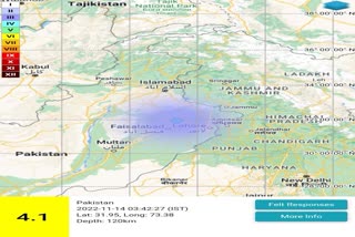 Etv BharaAn earthquake occurred at west-northwest of Amritsar Punjabt