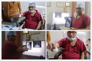 jaunpur doctor saves life of man  knife stuck in liver for six days  knife stuck in liver  six centimeter height knife  knife stuck in liver  hospital in Wajidpur Tiraha  latest news in uttarpradesh  latest national news  latest news today  കരളില്‍ ആറ് സെറ്റീമീറ്റര്‍ നീളമുള്ള കത്തി  ആറ് സെറ്റീമീറ്റര്‍ നീളമുള്ള കത്തി ആഴ്‌നിറങ്ങി  ഒരാഴ്‌ചയായി ഗുരുതരാവസ്ഥയില്‍  കഠിനപ്രയ്‌തനത്താല്‍ രക്ഷിച്ച് ഡോക്‌ടര്‍മാര്‍  ഗുരുതരാവസ്ഥയില്‍ തുടര്‍ന്ന രോഗി  കത്തിക്ക് ആറ് സെന്‍റീമീറ്റര്‍ നീളമുണ്ടായിരുന്നു  വാജിഡ് പൂര്‍ തിരാഹ ആശുപത്രി  ഉത്തര്‍ പ്രദേശ് ഏറ്റവും പുതിയ വാര്‍ത്ത  ഇന്നത്തെ പ്രധാന വാര്‍ത്ത  ഏറ്റവും പുതിയ ദേശീയ വാര്‍ത്ത