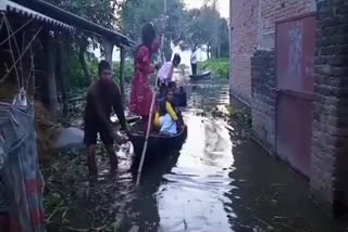 Waterlogging problem in frontier village