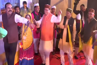 cm-pushkar-singh-dhami-dance-in-the-adi-gaurav-mahotsav-program