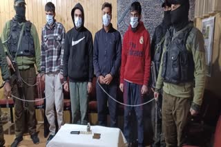 Jammu Kashmir 4 terror associates of TRF were arrested by Srinagar Police