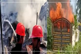 Fire breakout at SonariFire breakout at Sonari: Three houses gutted in devastating fire