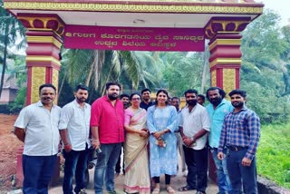 Kantara actress Sapthami Gowda visits Koragajja daiva temple