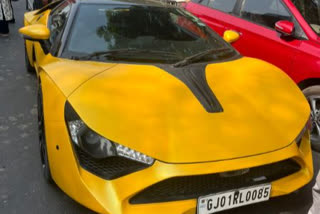 Congress candidate flexes Lamborghini car as he reached to fill Gujarat assembly nomination form