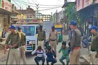 indore police took out the procession