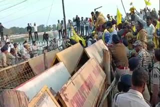Gondwana Ganatantra Party protest in Raipur