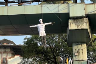 Aftab Statue Hanged
