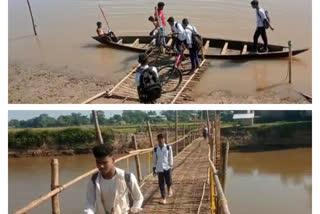 Public Build Bamboo Bridge at Raha