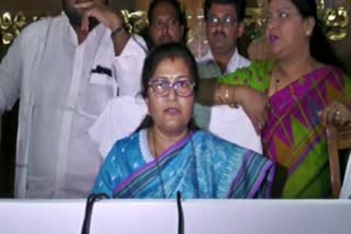 Mujarai Department Minister Sasikala Jolle