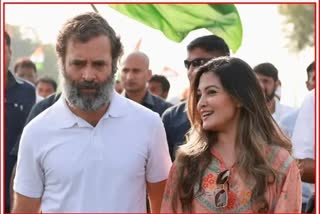 Rhea Sen walked with Rahul Gandhi