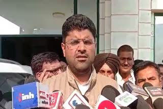 dushyant chautala meeting with workers in bhiwani