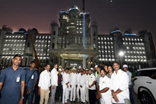 CM KCR inspects New Secretariat Works