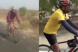 Two Lakh Kilometer Cycle Journey On One Leg