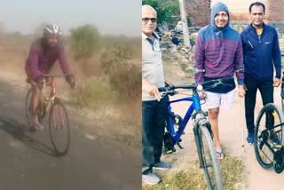 Inspiring journey of Cancer patient Dr Raju Turkane, two lakh kilometers covered by bicycle on one leg