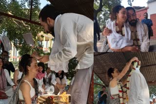 colombia couple tied knot in varanasi