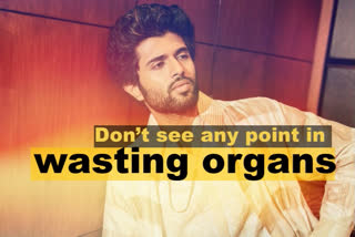 Vijay Deverakonda pledges for organ donation