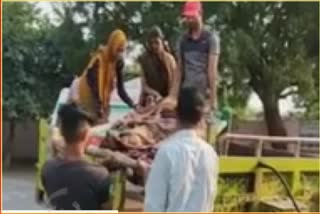 Pregnant Brought On Cot In Agra