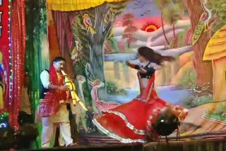 nagin dance on ramleela stage in ashoknagar