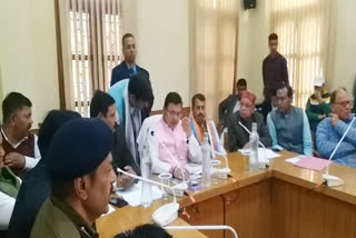 CM Pushkar Dhami held Review Meeting