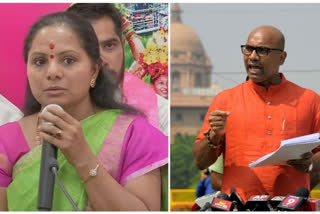MLC Kavitha threatens to slap BJP MP Arvind with slipper