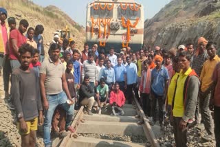 rail Engine trial from Sidhwar to Sanki in Ramgarh