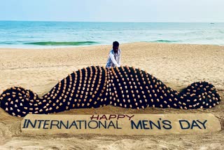 International Men's Day: ନିଶର ବାଲୁକାଚିତ୍ର ପ୍ରସ୍ତୁତ କରି ଶୁଭେଚ୍ଛା ଦେଲେ ସୁଦର୍ଶନ ପଟ୍ଟନାୟକ