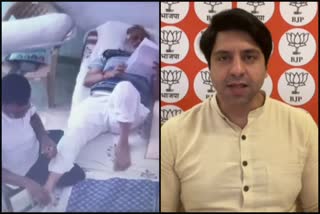 Satyendar Jain getting massage in jail video