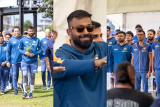 team india traditional welcome at Mountan Maunganui