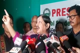 ASM president Motiur Rahman react on NRC Base Year in Diphu Press Meet