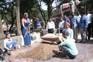 BBMP Commissioner inspected Kadale Parishe preparation