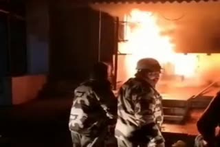 Fire broke out in a shop in Bokaro