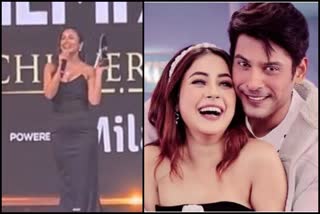 Shehnaaz Gill dedicates her award to Sidharth Shukla