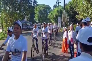 Cycle rally on the occasion of Lachit Borphukan birth anniversary in Dhemaji